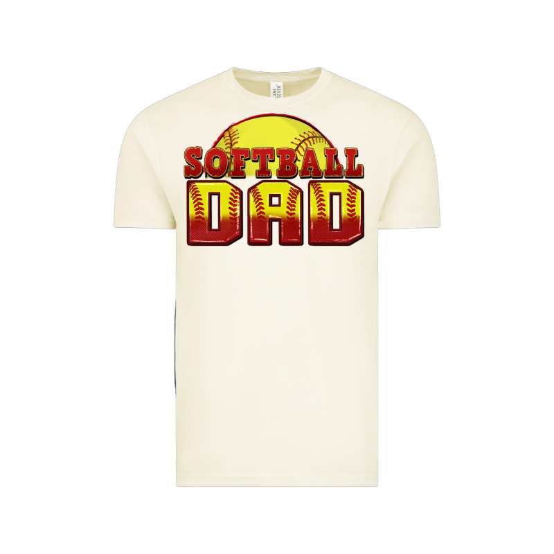 Softball Dad Vintage Tee by Zillion Design Studio | Teevron