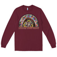 Burgundy autism awareness Long Sleeve Tee - SublimationCraftShop