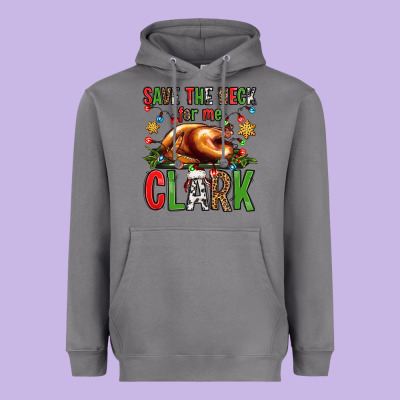 Save The Neck For Me Clark Christmas Vacation Heavyweight Hoodie Designed By Jasminsmagicworld
