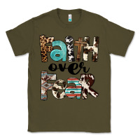 Army Green Faith Over Fear Classic Tee - FaDigitalArtStudio