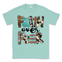 Seafoam Faith Over Fear Classic Tee - FaDigitalArtStudio
