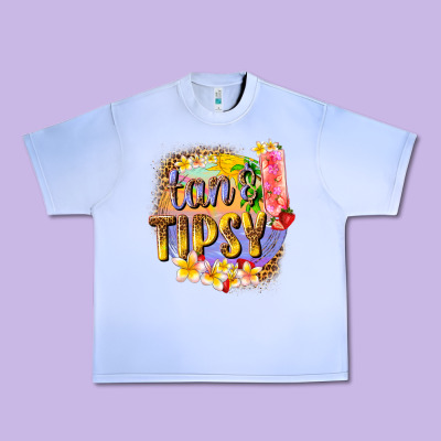 Tan Tipsy Summer Urban Heavy Tee Designed By Texasbilliewilder