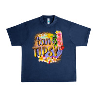 Navy tan tipsy summer Urban Heavy Tee - texasbilliewilder