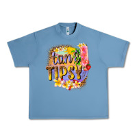 Pebble Blue tan tipsy summer Urban Heavy Tee - texasbilliewilder