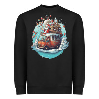 Black happy santa Heavyweight Sweatshirt - Unal Design