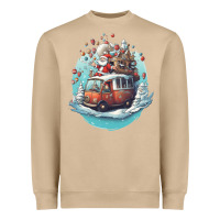 Mushroom happy santa Heavyweight Sweatshirt - Unal Design
