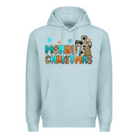 Blue Mist western merry christmas Premium Hoodie - MaliasSmallBusiness