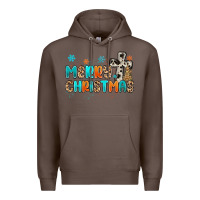 Coffee western merry christmas Premium Hoodie - MaliasSmallBusiness