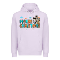Lilac western merry christmas Premium Hoodie - MaliasSmallBusiness
