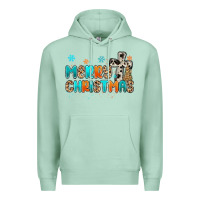 Seafoam western merry christmas Premium Hoodie - MaliasSmallBusiness