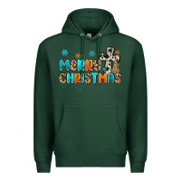Sports Green western merry christmas Premium Hoodie - MaliasSmallBusiness