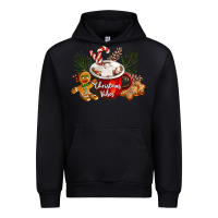Black christmas vibes hot cocoa Urban Hoodie - LillyAllenDesigns