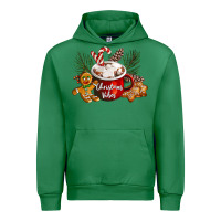 Emerald christmas vibes hot cocoa Urban Hoodie - LillyAllenDesigns