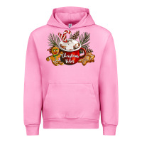 Fuchsia Pink christmas vibes hot cocoa Urban Hoodie - LillyAllenDesigns