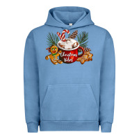 Pigment Pebble Blue christmas vibes hot cocoa Urban Hoodie - LillyAllenDesigns