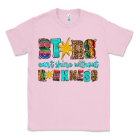 Bubblegum Pink stars cant shine without darkness Classic Tee - HRA Design Shop