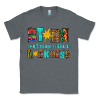 Charcoal Heather stars cant shine without darkness Classic Tee - HRA Design Shop