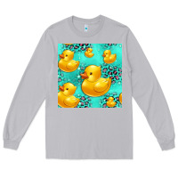 Moon Dust rubber duck seamless pattern Long Sleeve Tee - HRA Design Shop