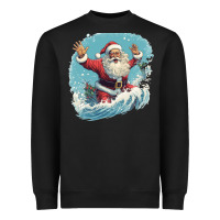 Black happy santa Heavyweight Sweatshirt - Unal Design