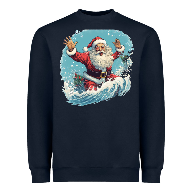 Happy Santa Heavyweight Sweatshirt by Unal Design | Teevron