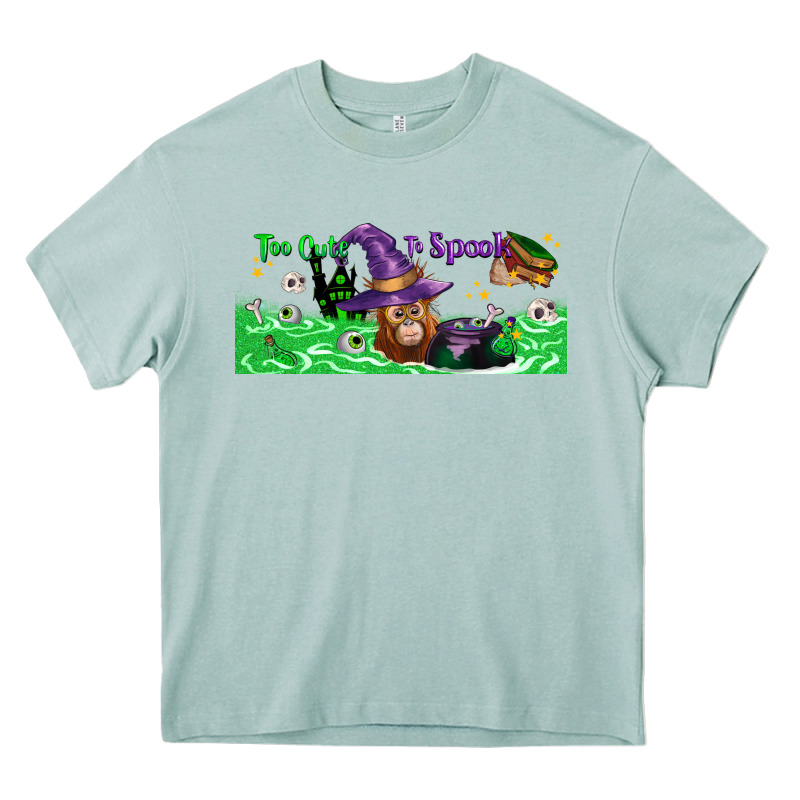 Too Cute To Spook Baby Orangutan Heavy Core Tee by LillyAllenDesigns | Teevron