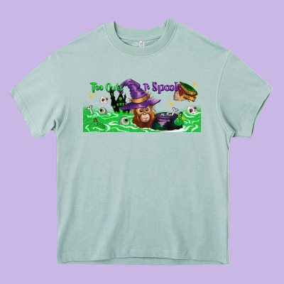 Too Cute To Spook Baby Orangutan Heavy Core Tee Designed By Lillyallendesigns
