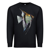 Black Angelfish Premium Sweatshirt - LillyAllenDesigns