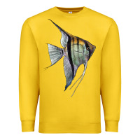 Lemon Angelfish Premium Sweatshirt - LillyAllenDesigns