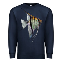 Navy Angelfish Premium Sweatshirt - LillyAllenDesigns