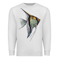 Oatmeal Heather Angelfish Premium Sweatshirt - LillyAllenDesigns
