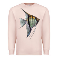 Pale Pink Angelfish Premium Sweatshirt - LillyAllenDesigns