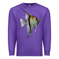 Purple Angelfish Premium Sweatshirt - LillyAllenDesigns