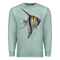 Seafoam Angelfish Premium Sweatshirt - LillyAllenDesigns