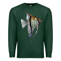 Sports Green Angelfish Premium Sweatshirt - LillyAllenDesigns