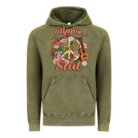 Vintage Olive hippie soul Vintage Hoodie - MaliasSmallBusiness