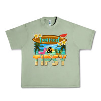Oil Green tanned and tipsy Urban Heavy Tee - texasbilliewilder