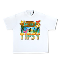 White tanned and tipsy Urban Heavy Tee - texasbilliewilder
