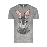 Cloud Rock Bunny Face Vintage Tee - RanaPortraitStore