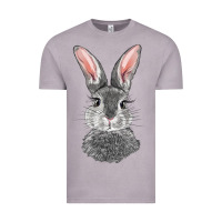 Vintage Zinc Bunny Face Vintage Tee - RanaPortraitStore