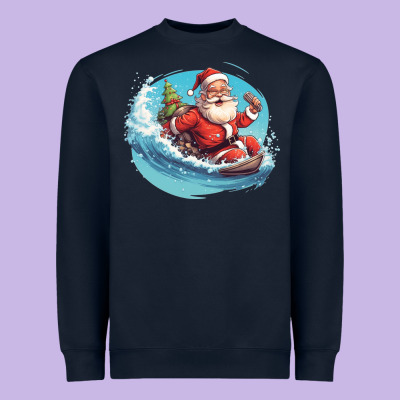 Heavyweight Sweatshirt surf happy santa