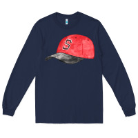 Navy red softball cap fa element Long Sleeve Tee - FaDigitalArtStudio