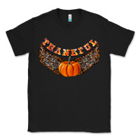 Black Thankful Classic Tee - CowhideDigitalArt