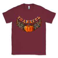 Burgundy Thankful Classic Tee - CowhideDigitalArt