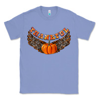 Colony Blue Thankful Classic Tee - CowhideDigitalArt