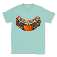 Seafoam Thankful Classic Tee - CowhideDigitalArt