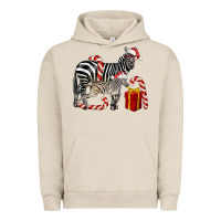 Pigment French Oak Christmas Zebra Baby And Mama Urban Hoodie - LillyAllenDesigns
