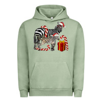 Pigment Oil Green Christmas Zebra Baby And Mama Urban Hoodie - LillyAllenDesigns