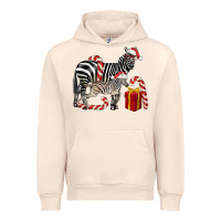 Sandshell Christmas Zebra Baby And Mama Urban Hoodie - LillyAllenDesigns