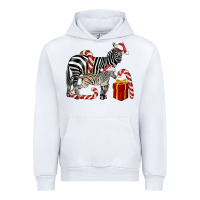 White Christmas Zebra Baby And Mama Urban Hoodie - LillyAllenDesigns