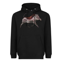 Black Warthog Illustrations Heavyweight Hoodie - LillyAllenDesigns